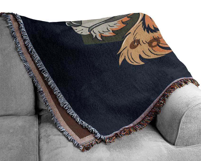 The Graceful Big Cat Woven Blanket