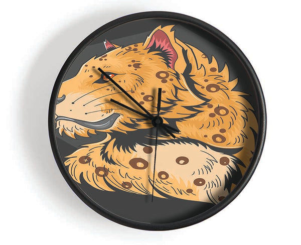 The Graceful Big Cat Clock - Wallart-Direct UK