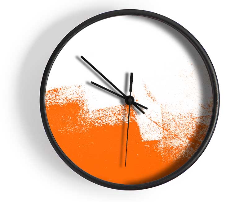 Orange Wash Clock - Wallart-Direct UK