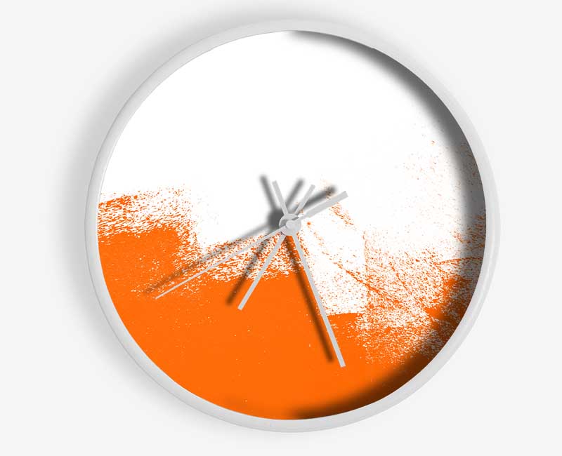 Orange Wash Clock - Wallart-Direct UK