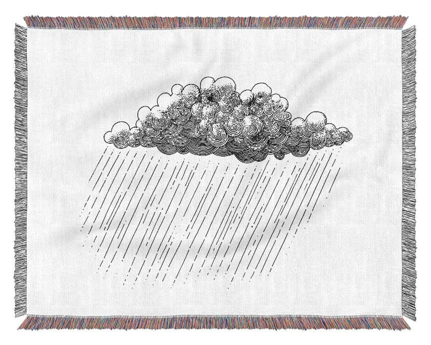 The Rainy Cloud Woven Blanket