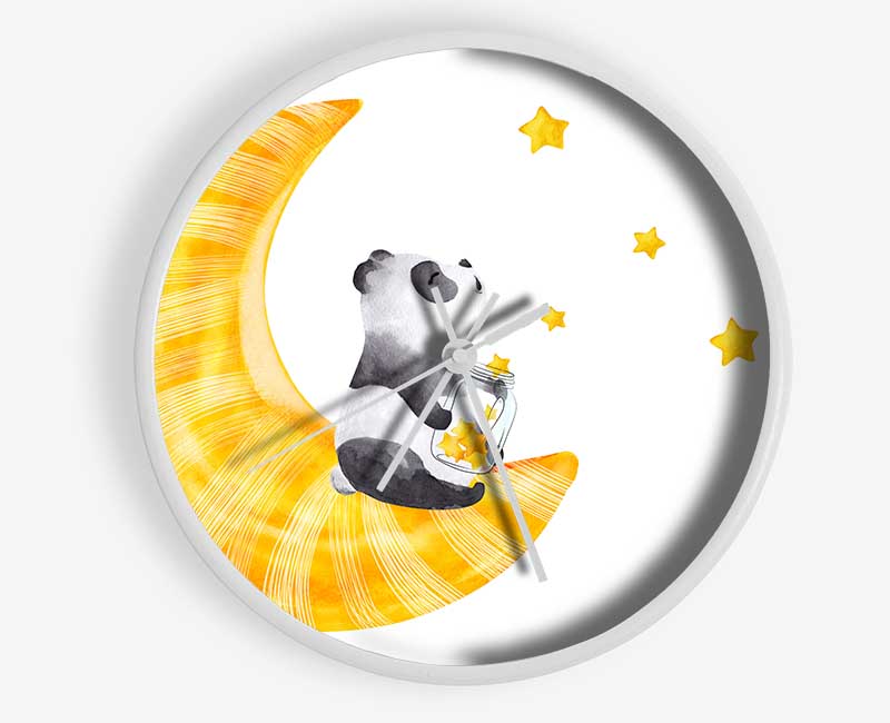 Panda Moon Clock - Wallart-Direct UK