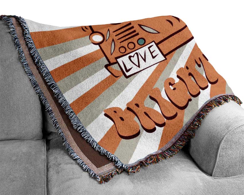 Camper Adventure Woven Blanket