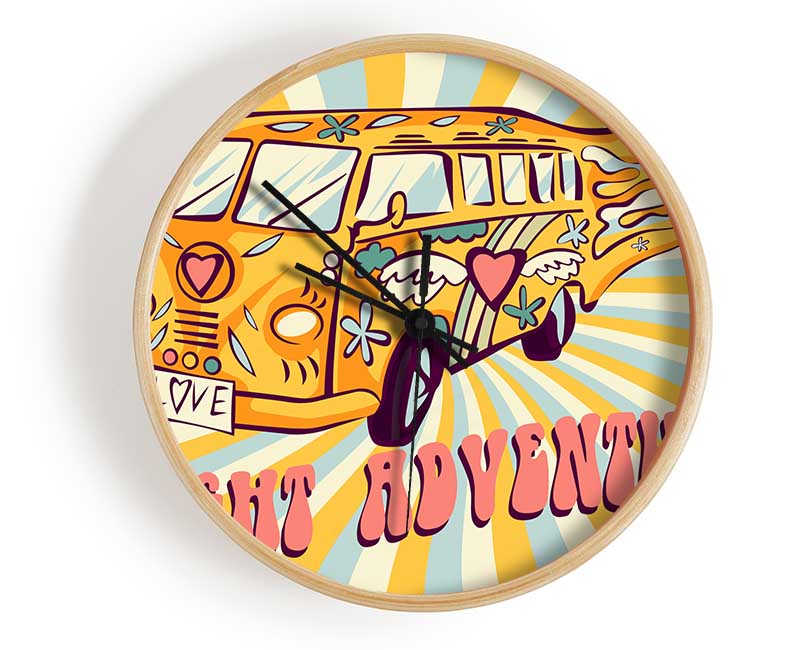 Camper Adventure Clock - Wallart-Direct UK