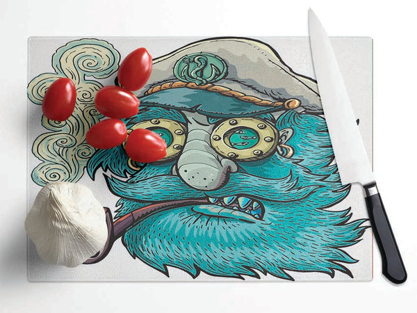 The Smoking Sailor Glass Chopping Board