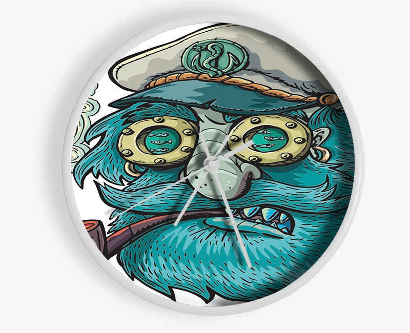 The Smoking Sailor Clock - Wallart-Direct UK