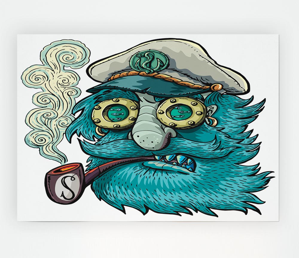 The Smoking Sailor Print Poster Wall Art