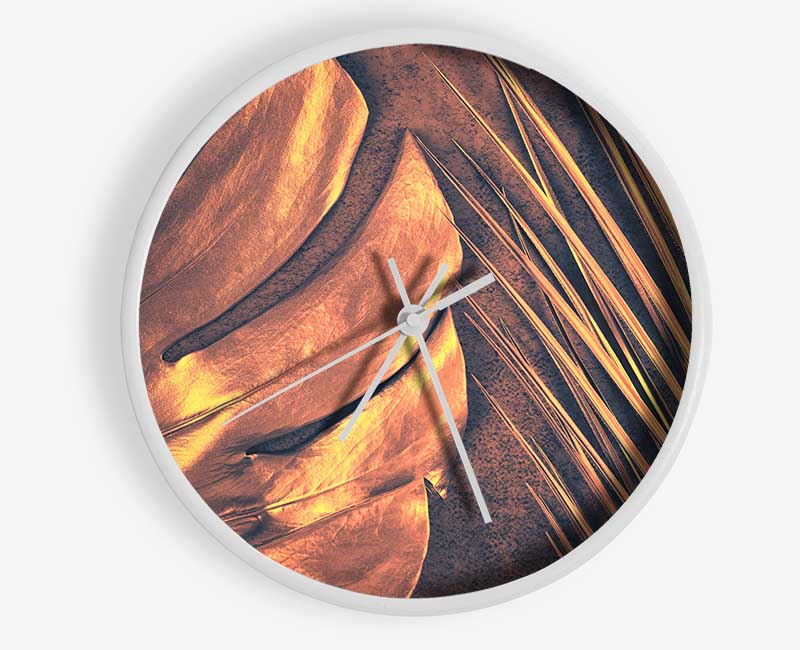 The Gold Leaf Clock - Wallart-Direct UK