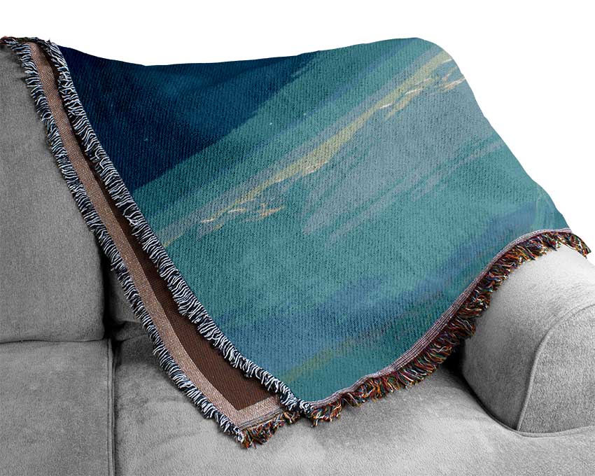 Elephant On A Cliff Woven Blanket