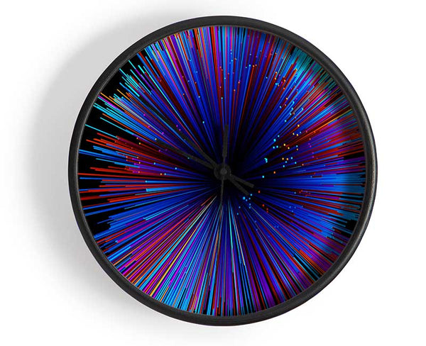 Spectrum Lines Clock - Wallart-Direct UK