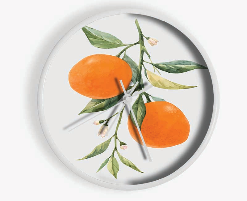 Oranges Fresh On The Branch Clock - Wallart-Direct UK