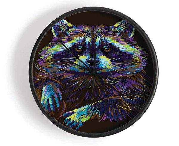 The Cheeky Racoon Clock - Wallart-Direct UK