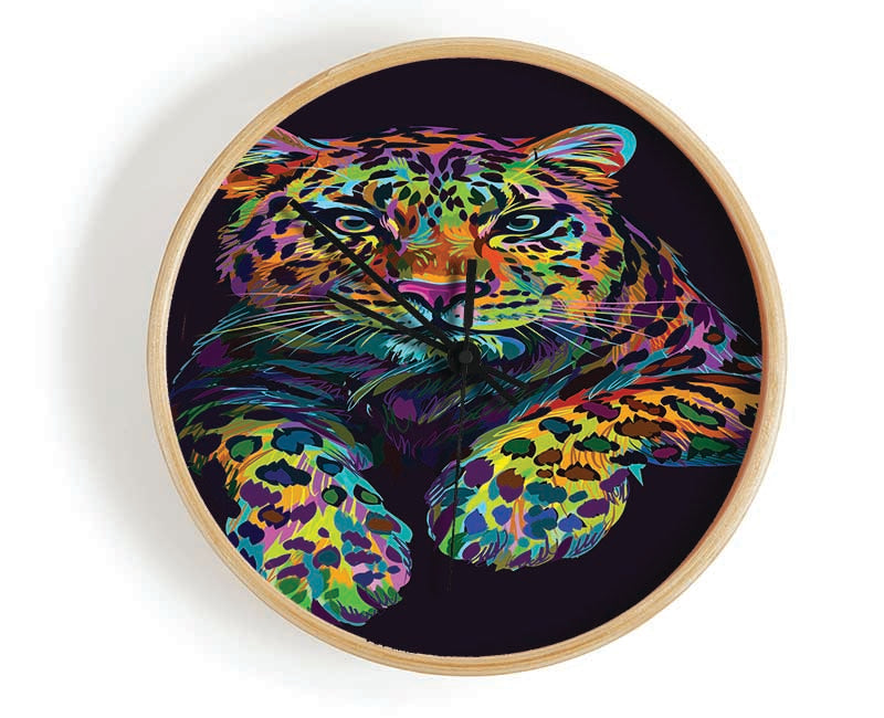 The Beautiful Leopard Clock - Wallart-Direct UK