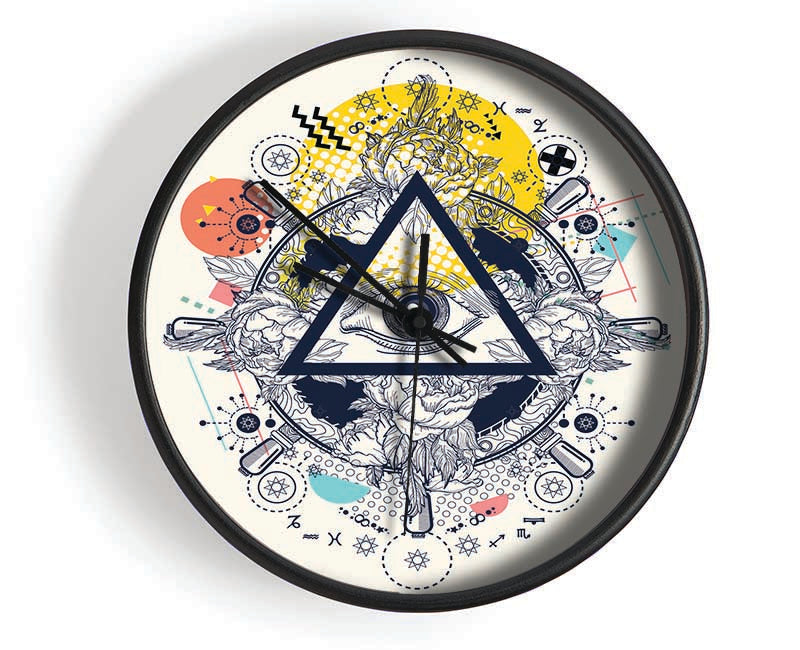 All Seeing Eye Clock - Wallart-Direct UK