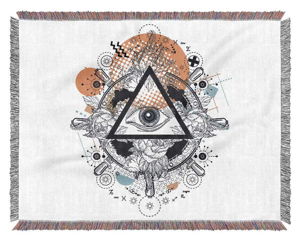 All Seeing Eye Woven Blanket