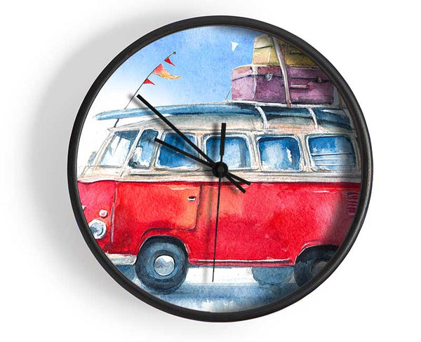 Delightful Camper Clock - Wallart-Direct UK