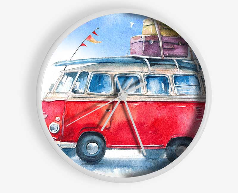 Delightful Camper Clock - Wallart-Direct UK