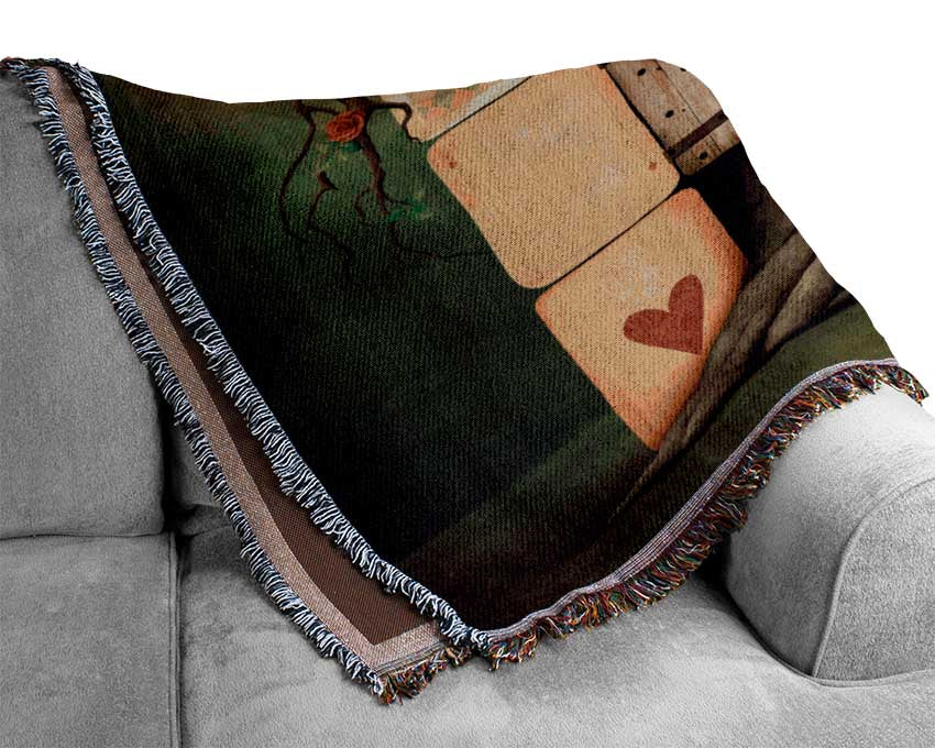 Alice In Wonderland Dice Tree Woven Blanket