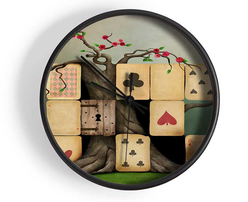 Alice In Wonderland Dice Tree Clock - Wallart-Direct UK