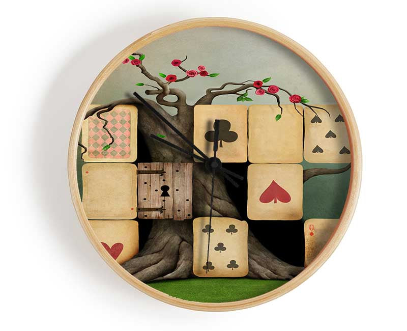 Alice In Wonderland Dice Tree Clock - Wallart-Direct UK