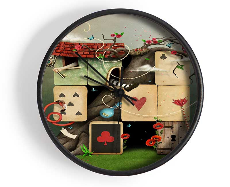 The Dice House Alice In Wonderland Clock - Wallart-Direct UK