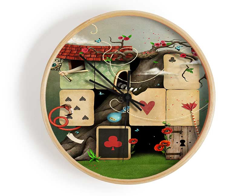 The Dice House Alice In Wonderland Clock - Wallart-Direct UK