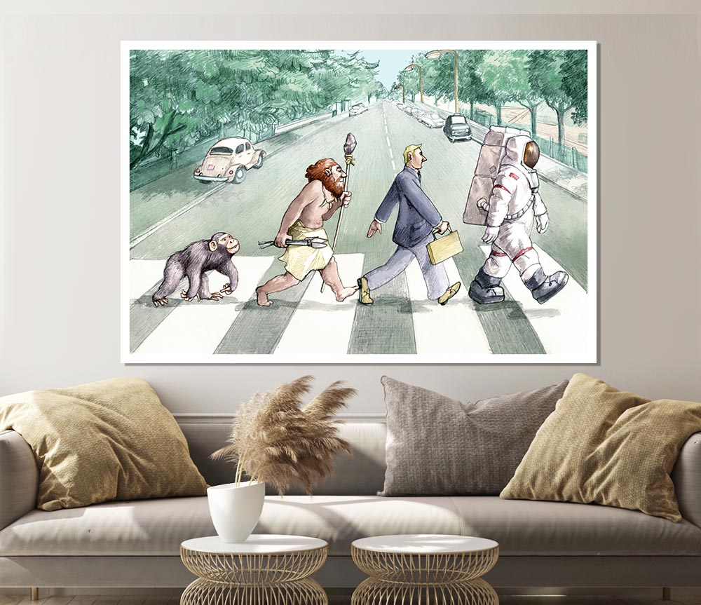 Advancement Of Civilisation Print Poster Wall Art