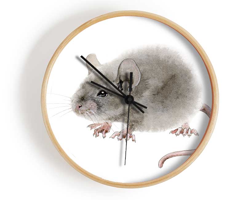 Cute Little Mouse Clock - Wallart-Direct UK