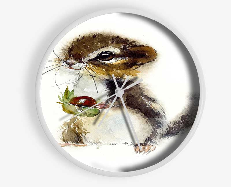 Cute Little Chipmunk Clock - Wallart-Direct UK