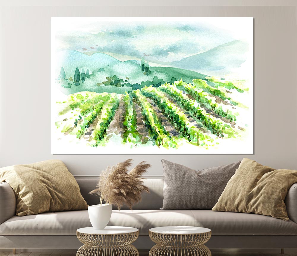 The Ploughed Fields Print Poster Wall Art