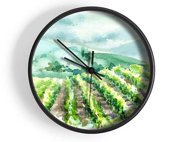 The Ploughed Fields Clock - Wallart-Direct UK