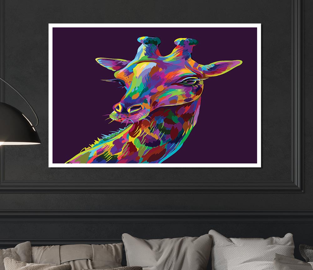 Beautiful Giraffe Print Poster Wall Art