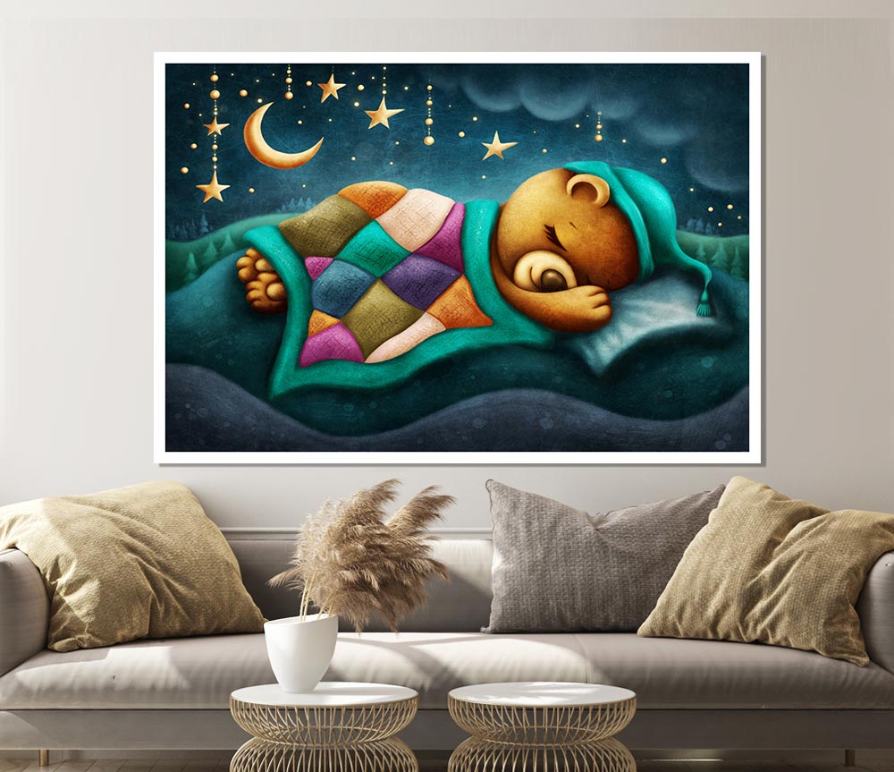 The Bear Slumber Print Poster Wall Art