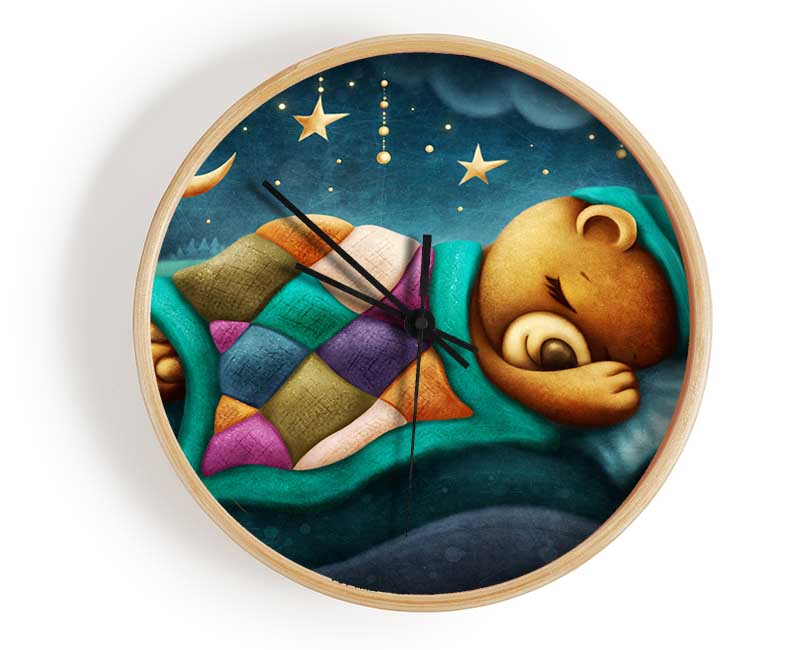 The Bear Slumber Clock - Wallart-Direct UK