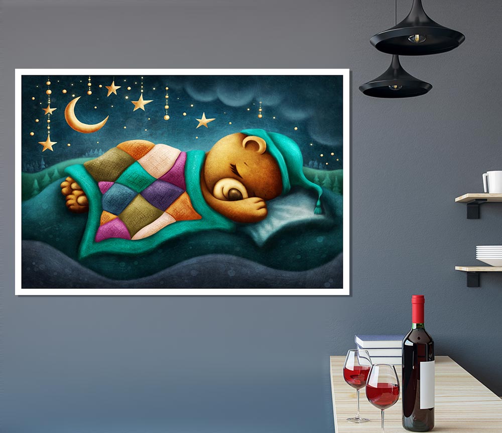 The Bear Slumber Print Poster Wall Art