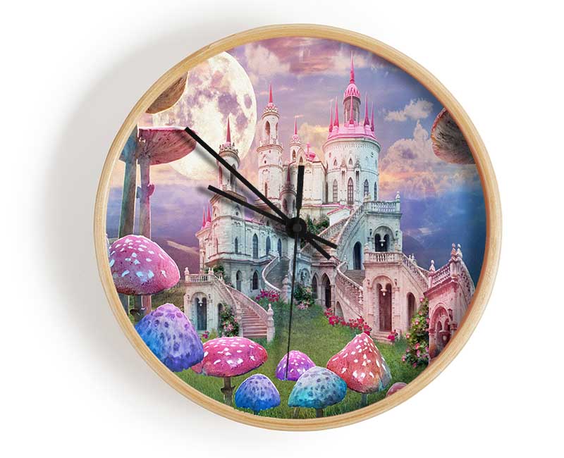 Huge Tall Mushrooms Clock - Wallart-Direct UK