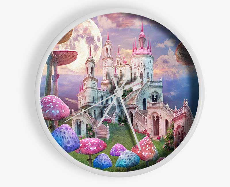 Huge Tall Mushrooms Clock - Wallart-Direct UK