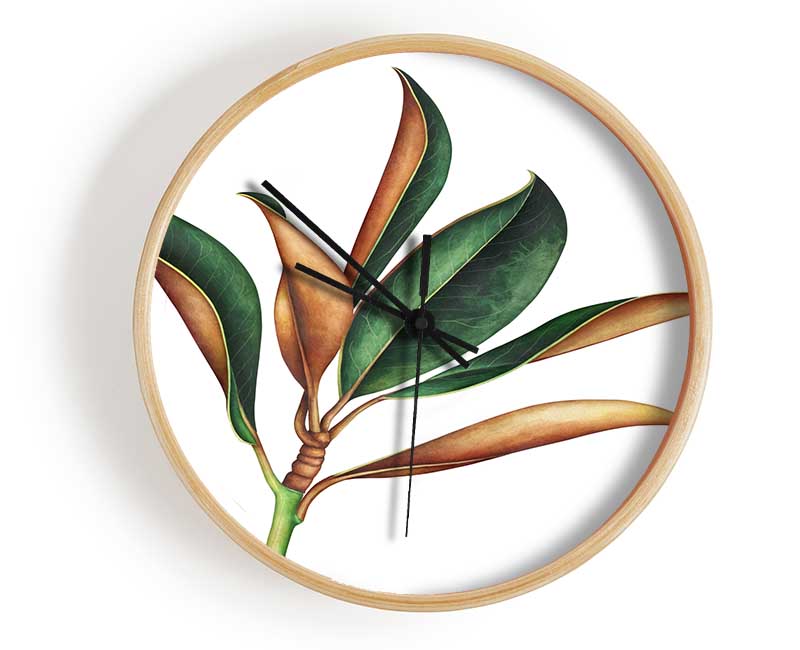 The Plant Drawing Clock - Wallart-Direct UK