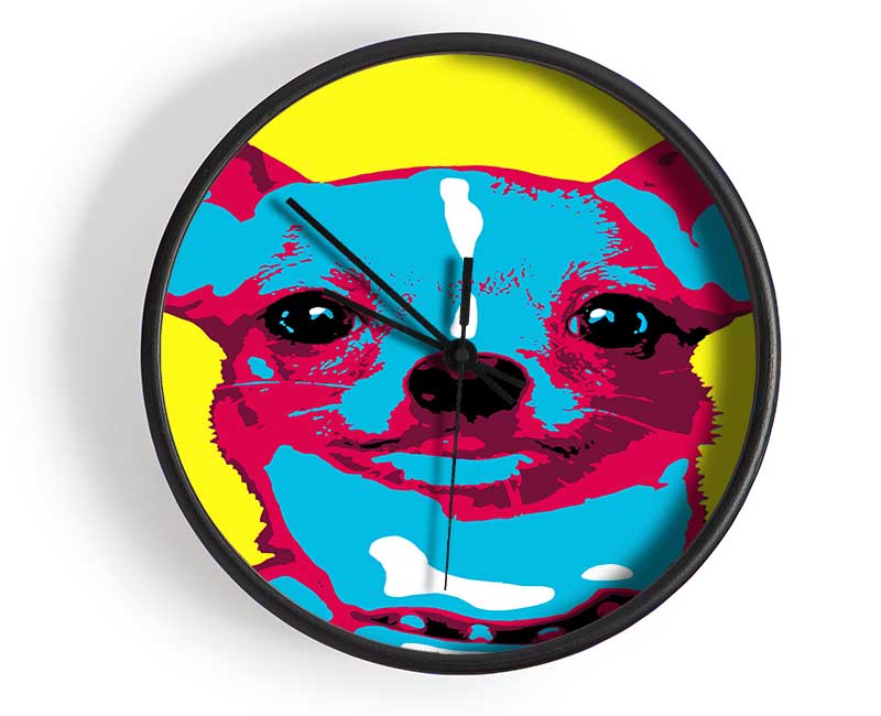 The Pop Art Chihuahua Clock - Wallart-Direct UK