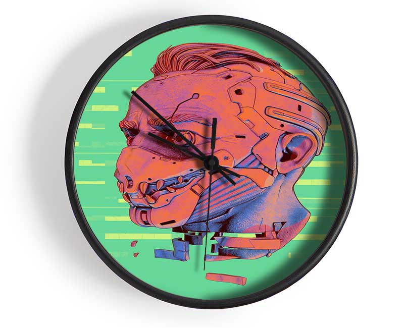 Face Mask Fighter Clock - Wallart-Direct UK