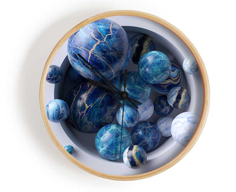 The Spheres In The Hole Clock - Wallart-Direct UK