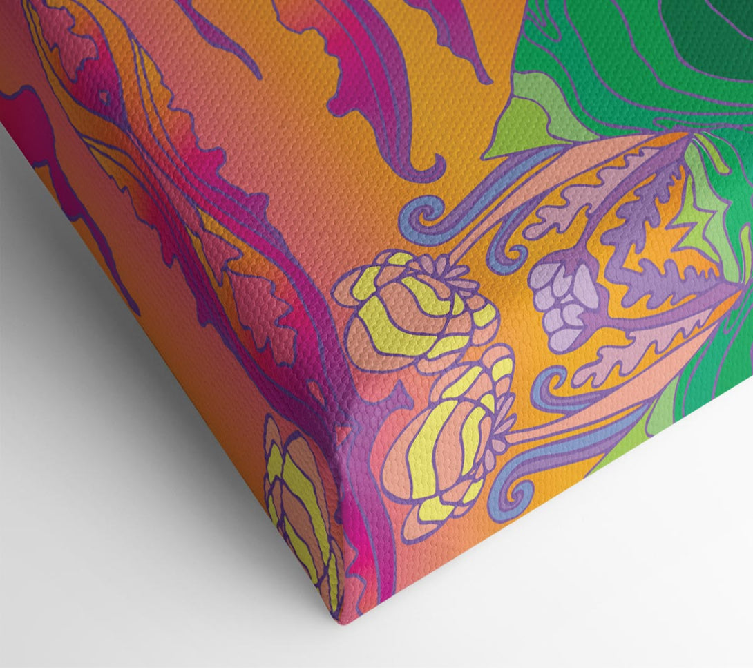 Picture of Psychedelic Landscape Canvas Print Wall Art