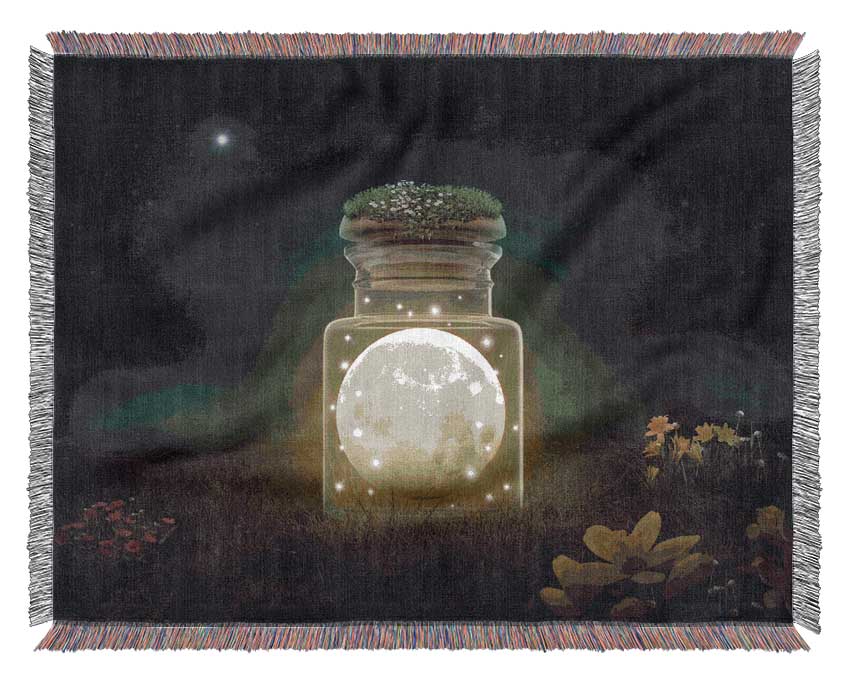 Moon In A Jar Woven Blanket