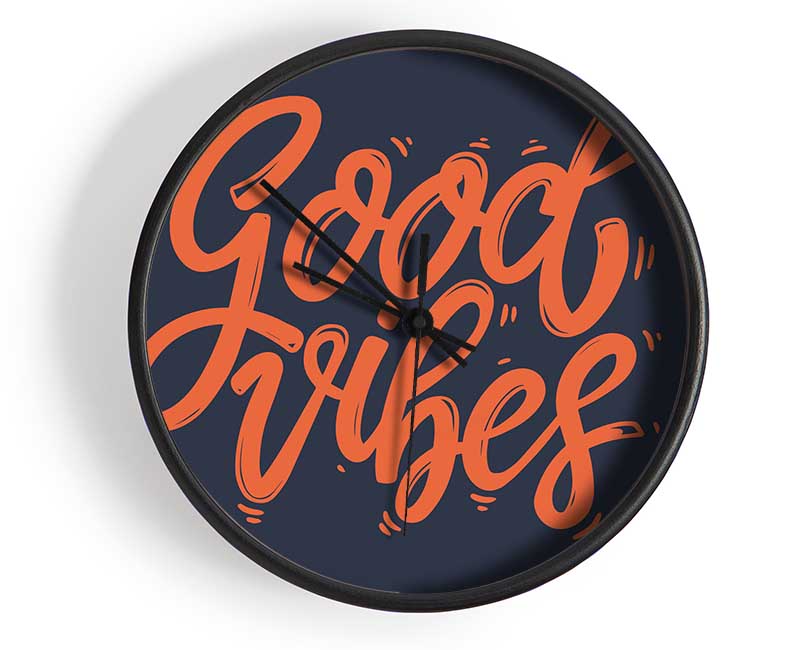 Good Vibes 2 Clock - Wallart-Direct UK