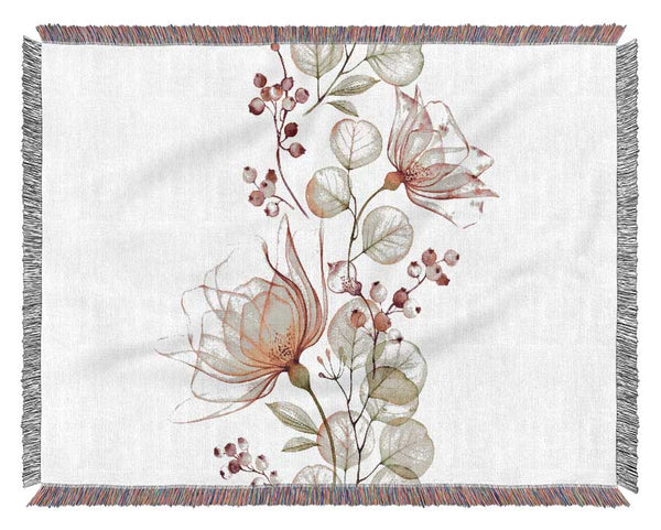 Trail Of The Floral Woven Blanket