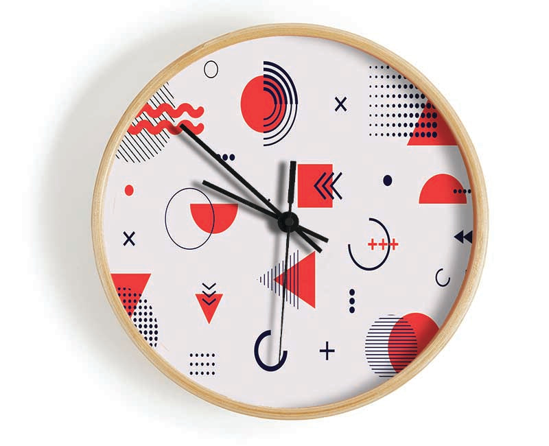 Shapes Of The Future Clock - Wallart-Direct UK