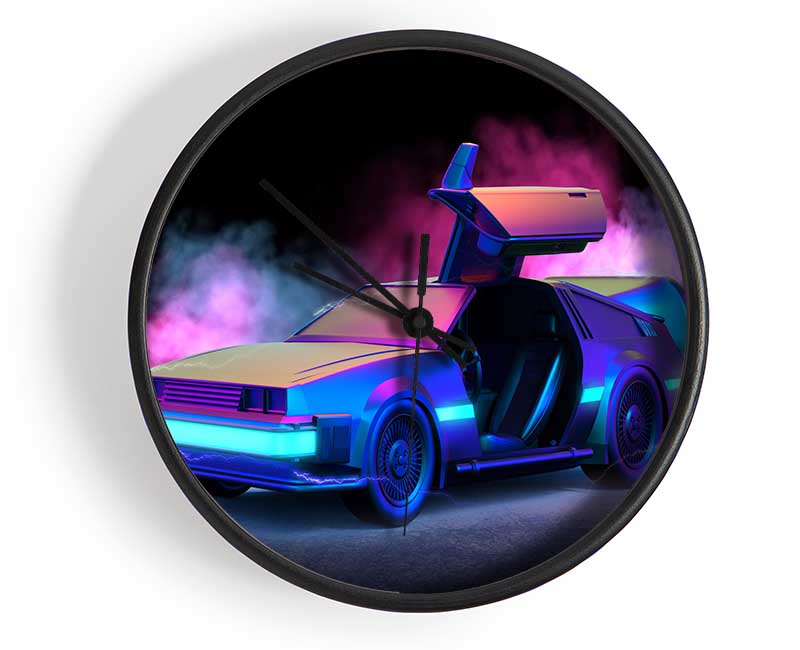 Delorean Smoke Clock - Wallart-Direct UK