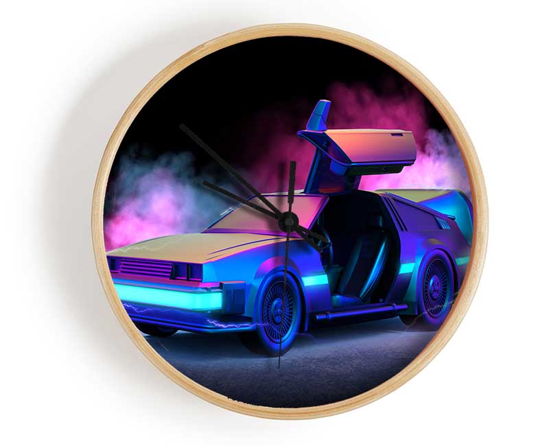 Delorean Smoke Clock - Wallart-Direct UK