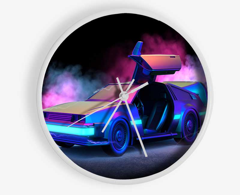 Delorean Smoke Clock - Wallart-Direct UK