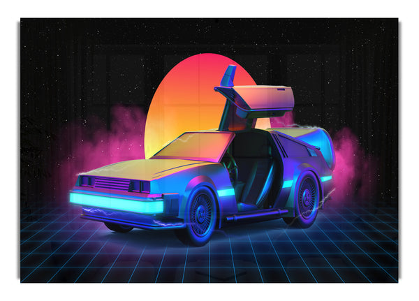 Delorean Smoke Sunrise